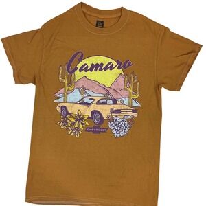 Chevrolet Camaro Graphic T Shirt Men's Brown‎ GM Licensed Short Sleeve